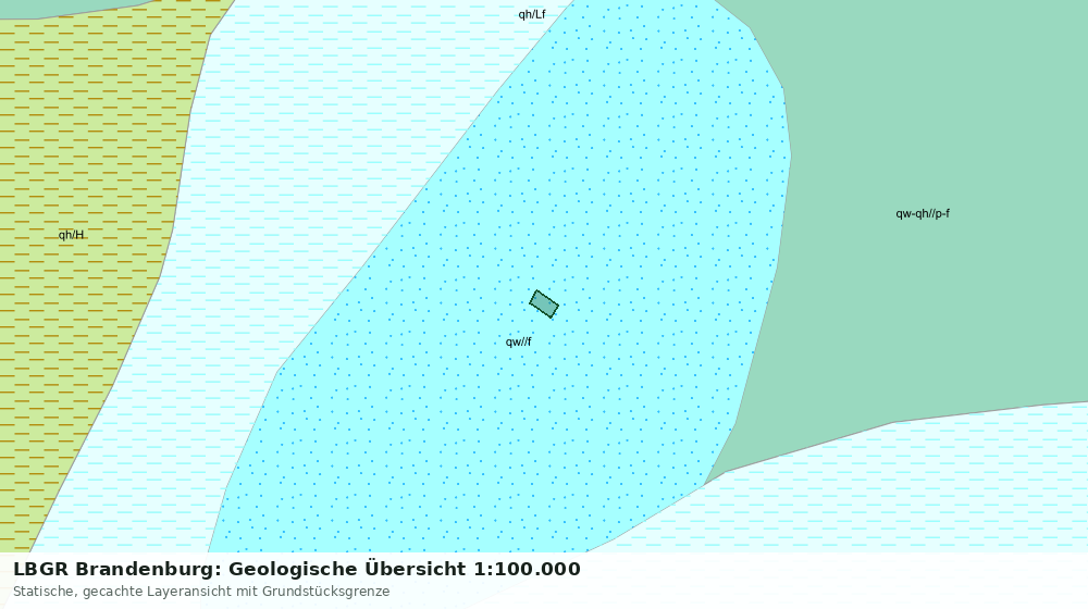 Statische Kartenansicht: LBGR Brandenburg: Geologische Übersicht 1:100.000