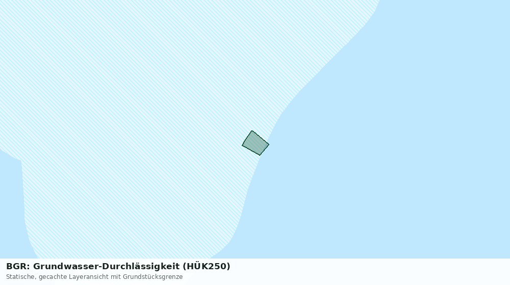 Statische Kartenansicht: BGR: Grundwasser-Durchlässigkeit (HÜK250)