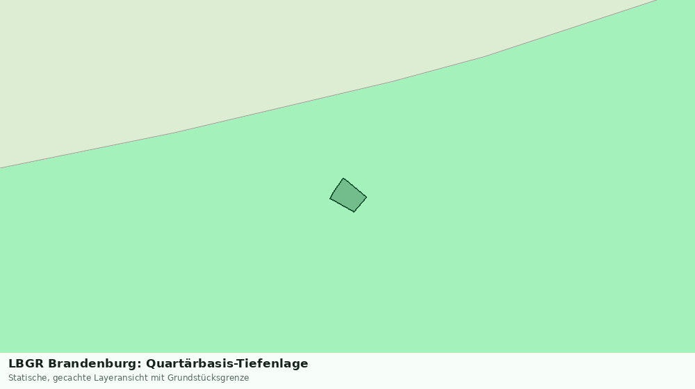 Statische Kartenansicht: LBGR Brandenburg: Quartärbasis-Tiefenlage