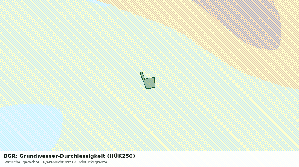 Statische Kartenansicht: BGR: Grundwasser-Durchlässigkeit (HÜK250)