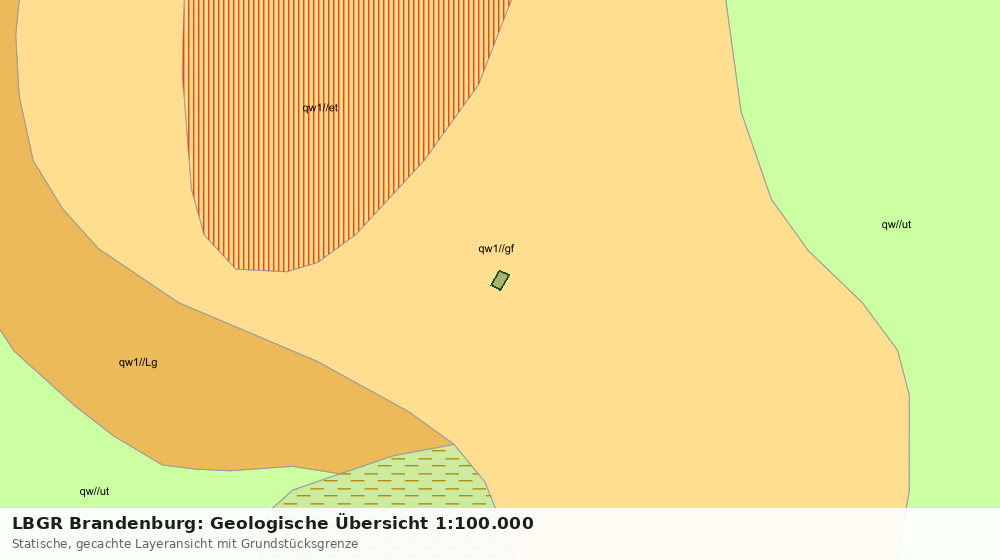 Statische Kartenansicht: LBGR Brandenburg: Geologische Übersicht 1:100.000