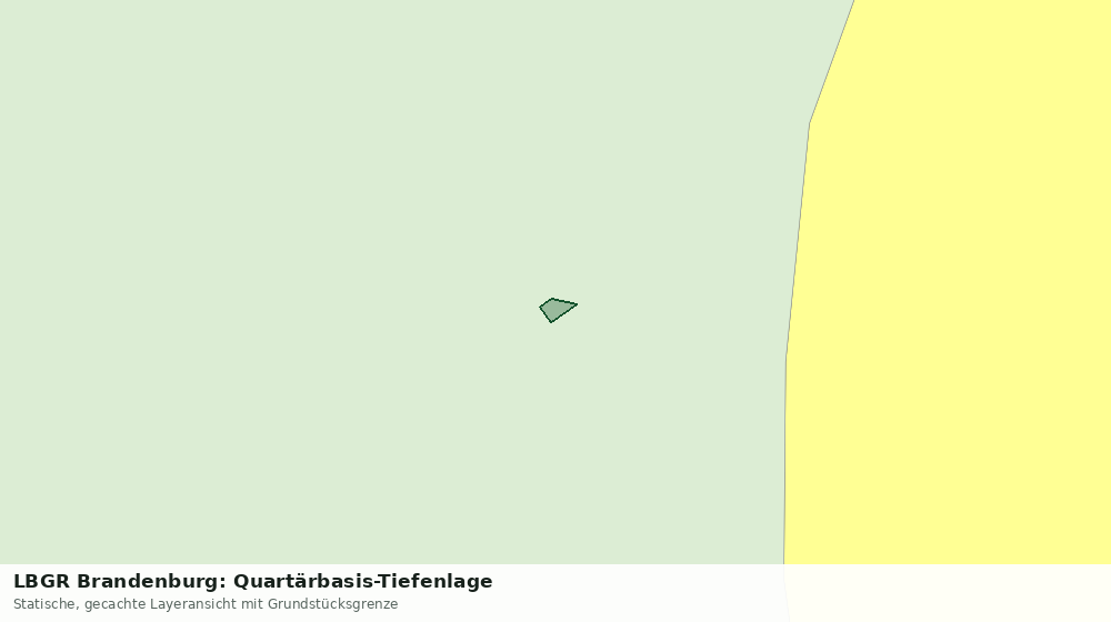 Statische Kartenansicht: LBGR Brandenburg: Quartärbasis-Tiefenlage