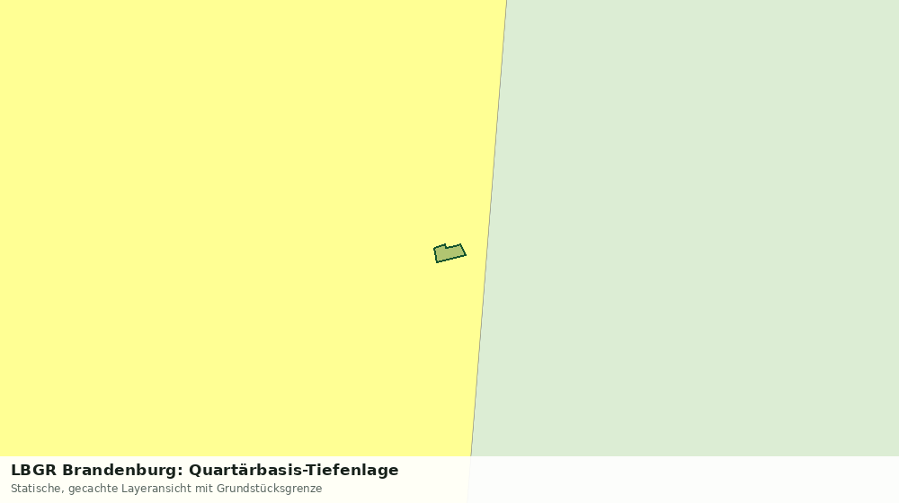 Statische Kartenansicht: LBGR Brandenburg: Quartärbasis-Tiefenlage