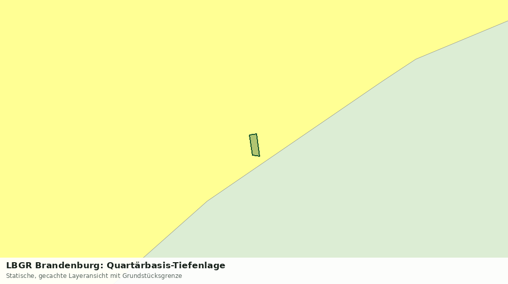 Statische Kartenansicht: LBGR Brandenburg: Quartärbasis-Tiefenlage