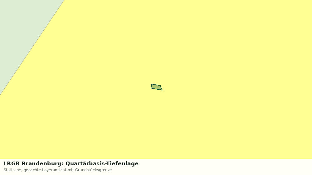 Statische Kartenansicht: LBGR Brandenburg: Quartärbasis-Tiefenlage