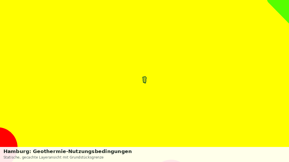 Statische Kartenansicht: Hamburg: Geothermie-Nutzungsbedingungen