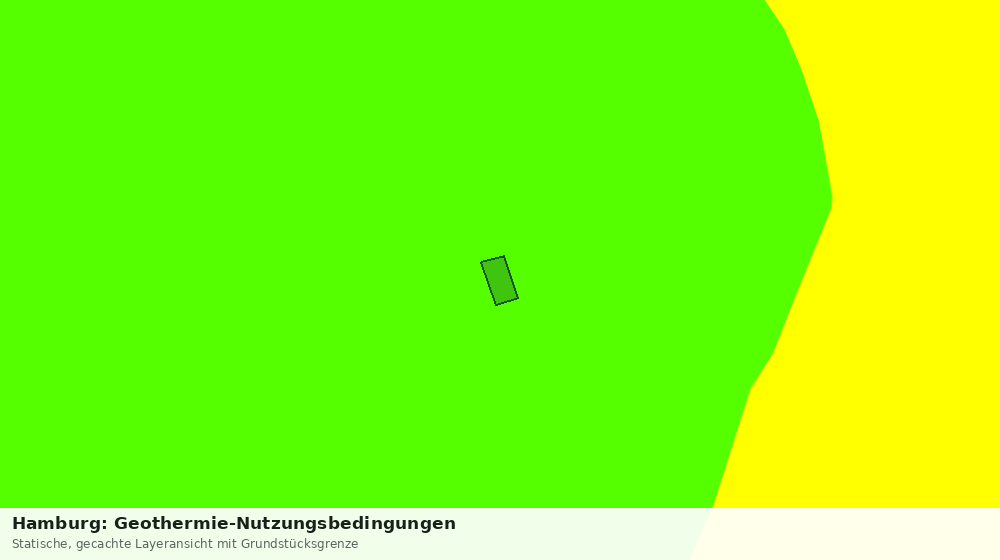 Statische Kartenansicht: Hamburg: Geothermie-Nutzungsbedingungen