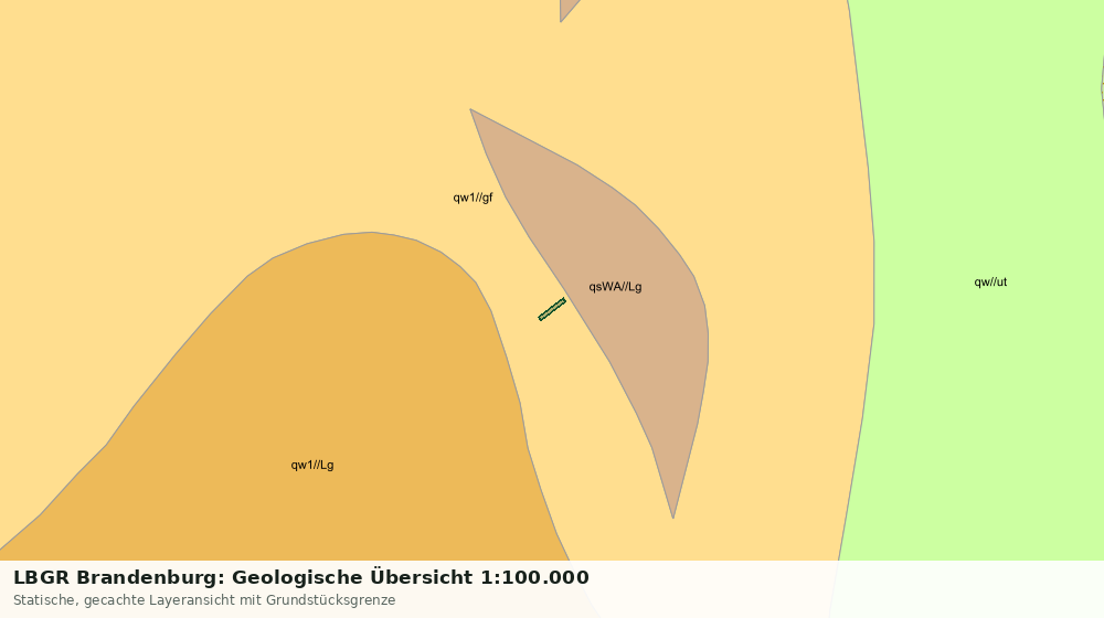 Statische Kartenansicht: LBGR Brandenburg: Geologische Übersicht 1:100.000