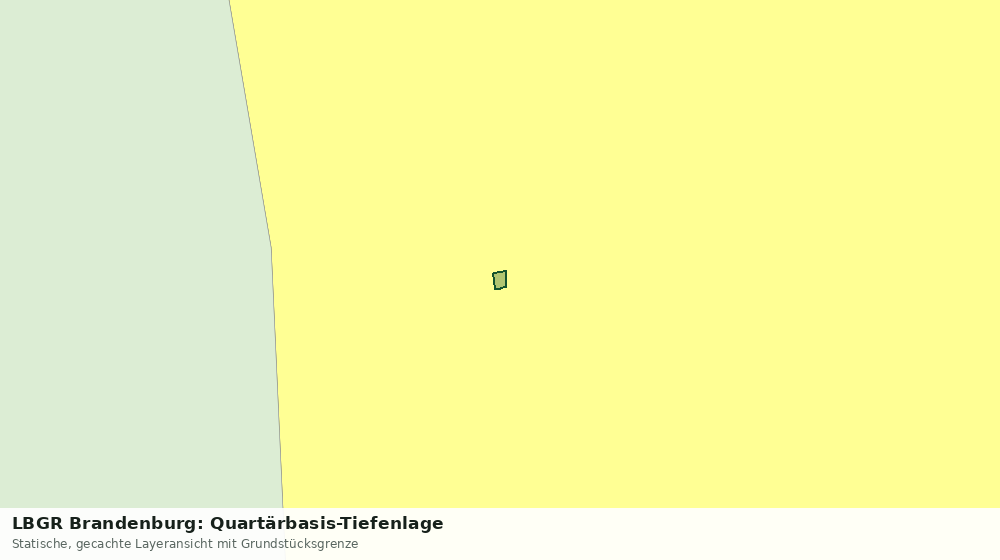 Statische Kartenansicht: LBGR Brandenburg: Quartärbasis-Tiefenlage