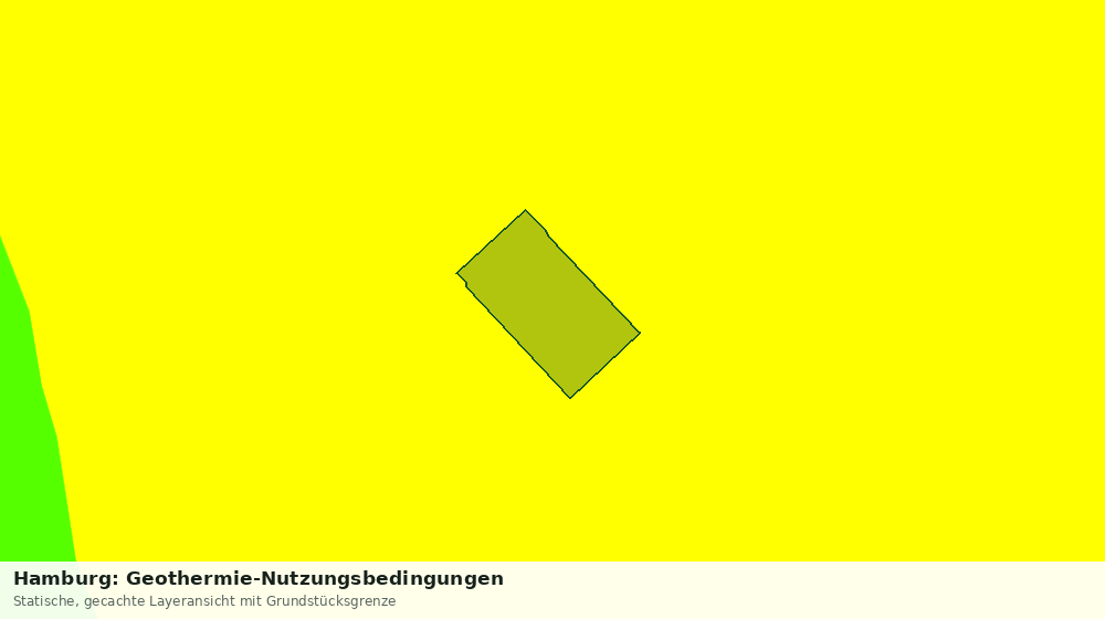 Statische Kartenansicht: Hamburg: Geothermie-Nutzungsbedingungen