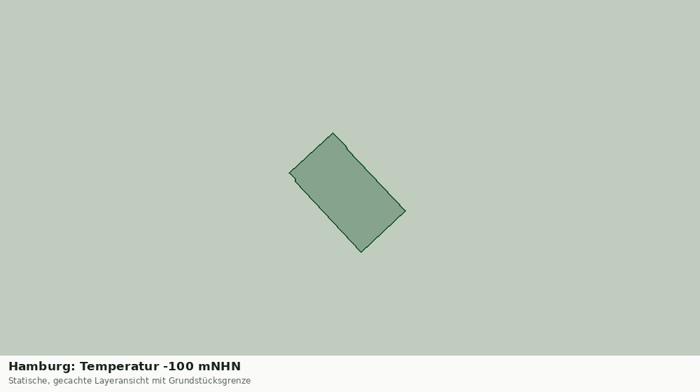 Statische Kartenansicht: Hamburg: Temperatur -100 mNHN