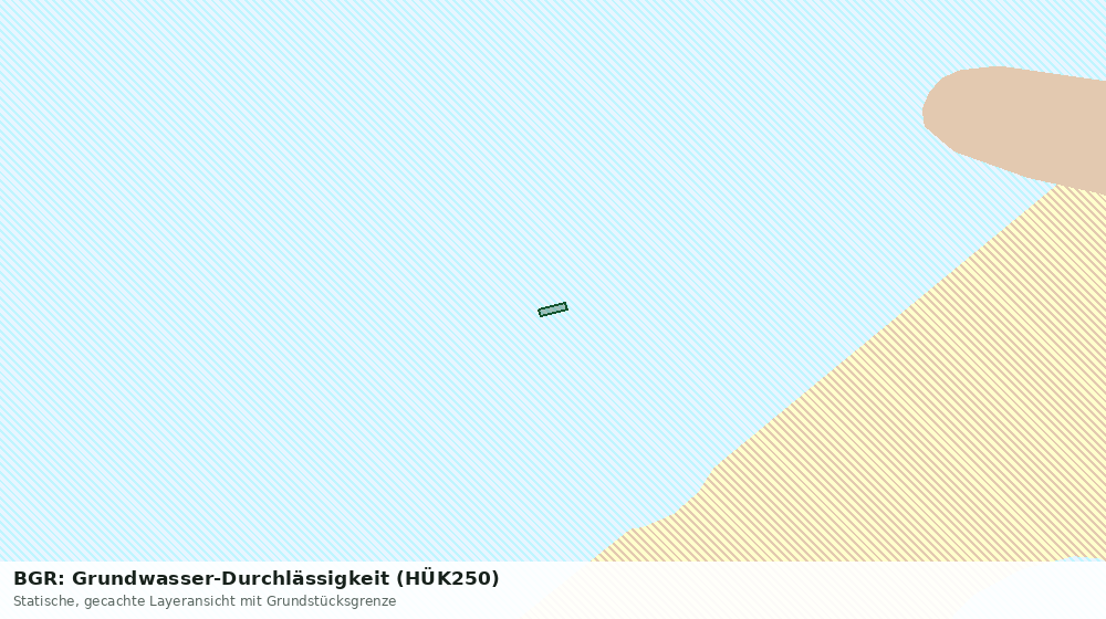 Statische Kartenansicht: BGR: Grundwasser-Durchlässigkeit (HÜK250)