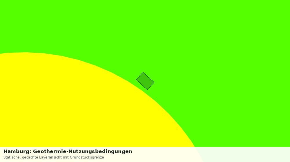 Statische Kartenansicht: Hamburg: Geothermie-Nutzungsbedingungen