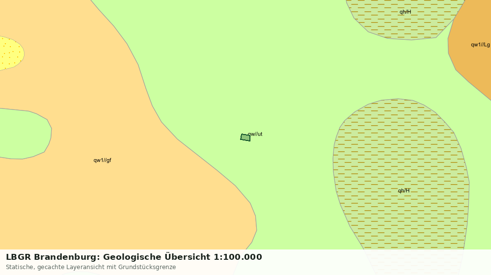 Statische Kartenansicht: LBGR Brandenburg: Geologische Übersicht 1:100.000