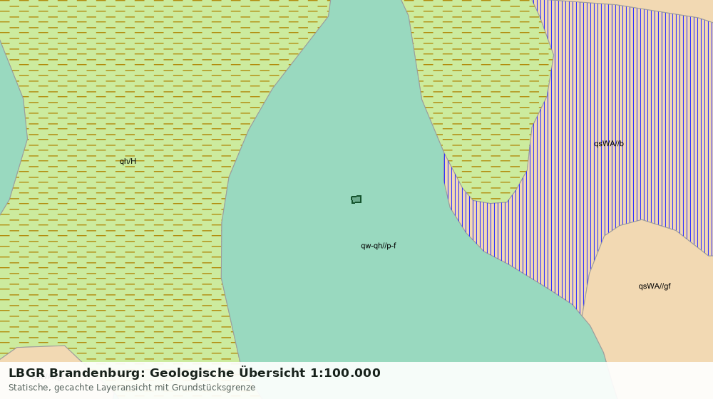 Statische Kartenansicht: LBGR Brandenburg: Geologische Übersicht 1:100.000