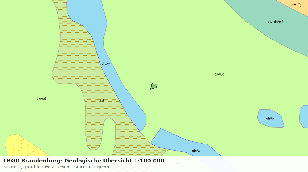 Statische Kartenansicht: LBGR Brandenburg: Geologische Übersicht 1:100.000