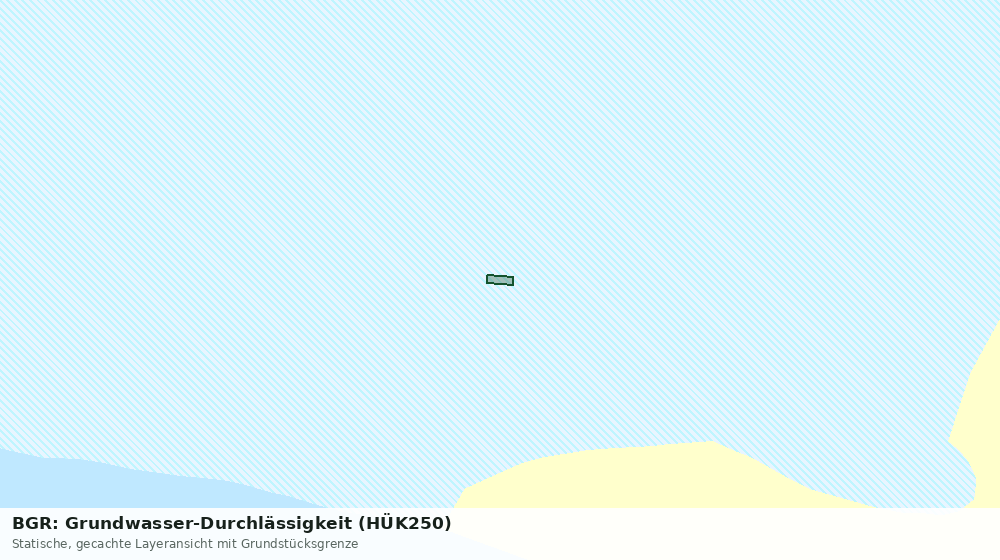 Statische Kartenansicht: BGR: Grundwasser-Durchlässigkeit (HÜK250)