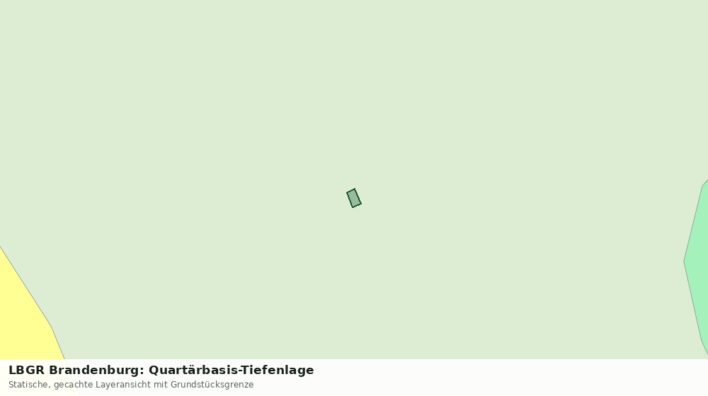 Statische Kartenansicht: LBGR Brandenburg: Quartärbasis-Tiefenlage
