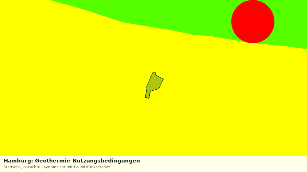 Statische Kartenansicht: Hamburg: Geothermie-Nutzungsbedingungen