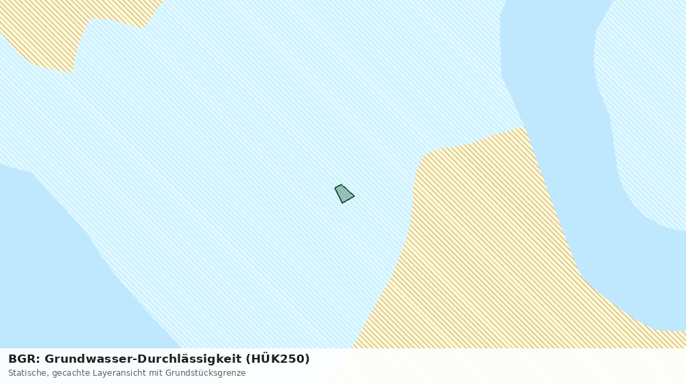 Statische Kartenansicht: BGR: Grundwasser-Durchlässigkeit (HÜK250)