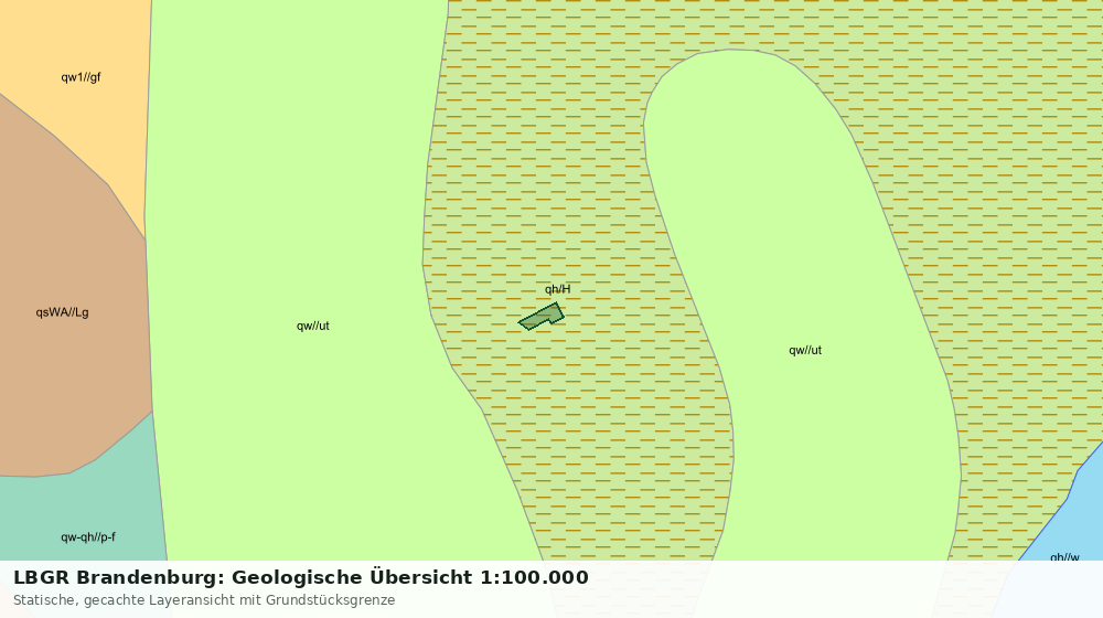 Statische Kartenansicht: LBGR Brandenburg: Geologische Übersicht 1:100.000