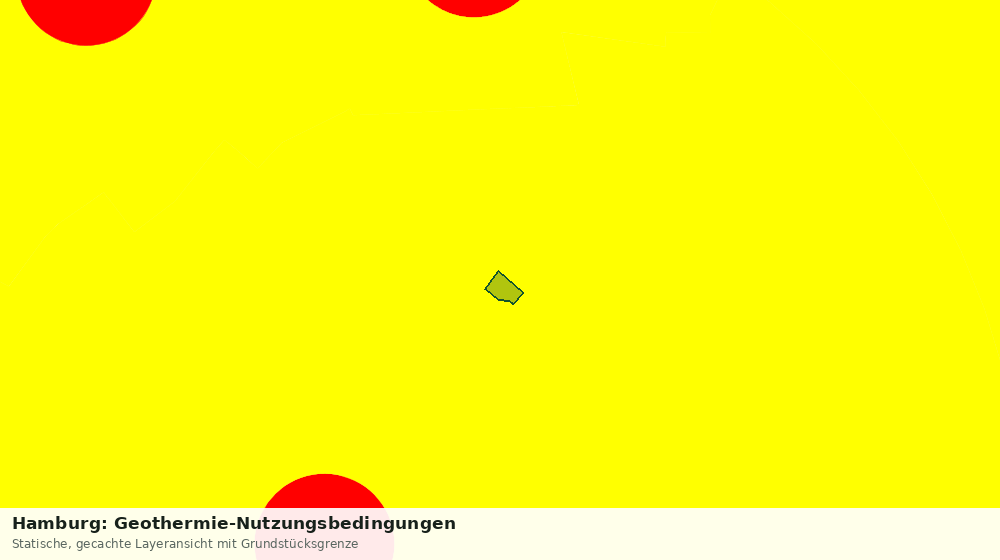 Statische Kartenansicht: Hamburg: Geothermie-Nutzungsbedingungen