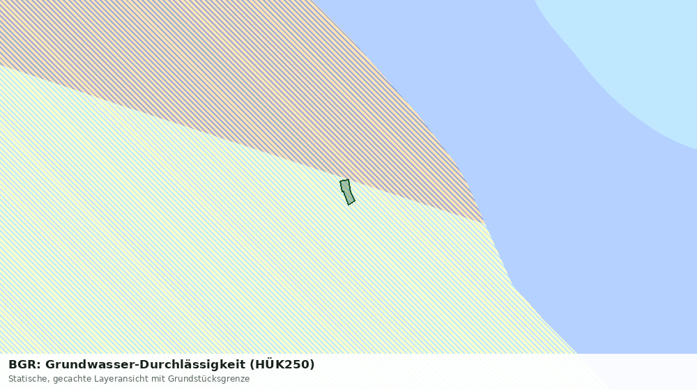 Statische Kartenansicht: BGR: Grundwasser-Durchlässigkeit (HÜK250)