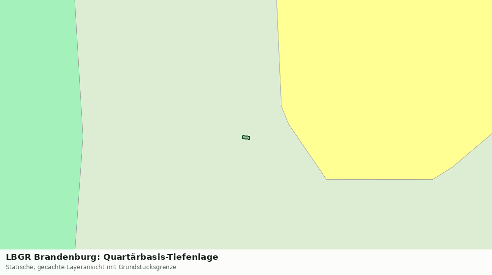 Statische Kartenansicht: LBGR Brandenburg: Quartärbasis-Tiefenlage