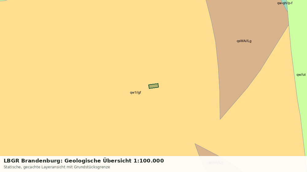 Statische Kartenansicht: LBGR Brandenburg: Geologische Übersicht 1:100.000
