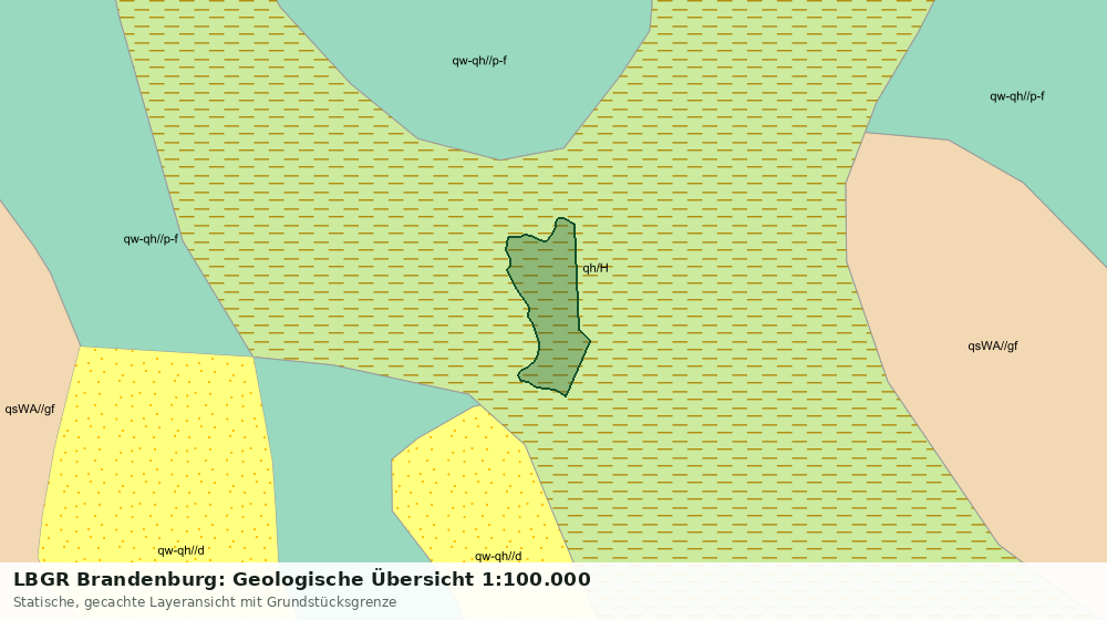 Statische Kartenansicht: LBGR Brandenburg: Geologische Übersicht 1:100.000