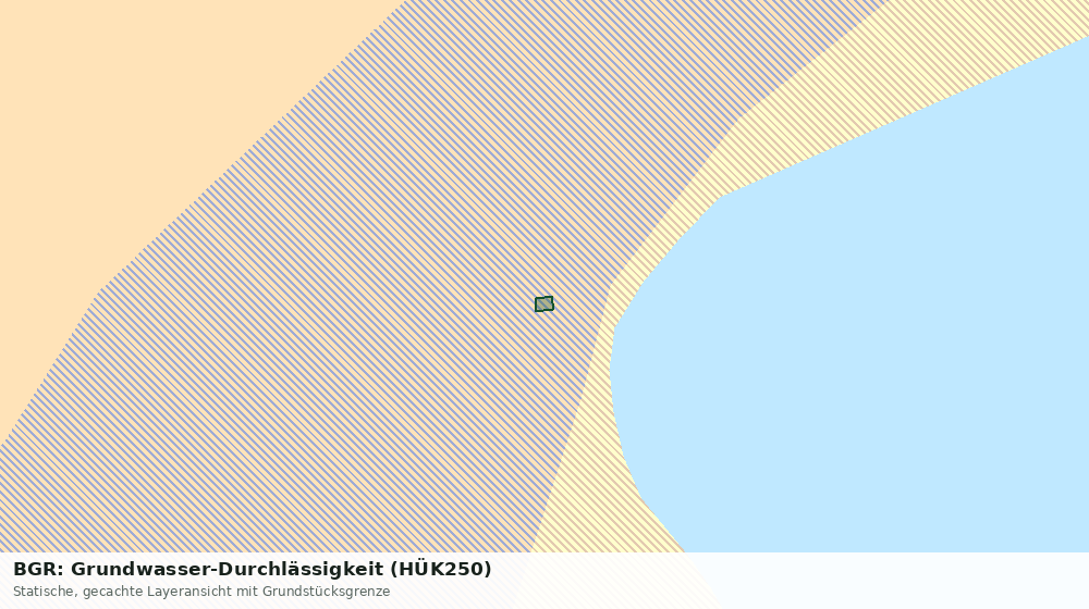 Statische Kartenansicht: BGR: Grundwasser-Durchlässigkeit (HÜK250)