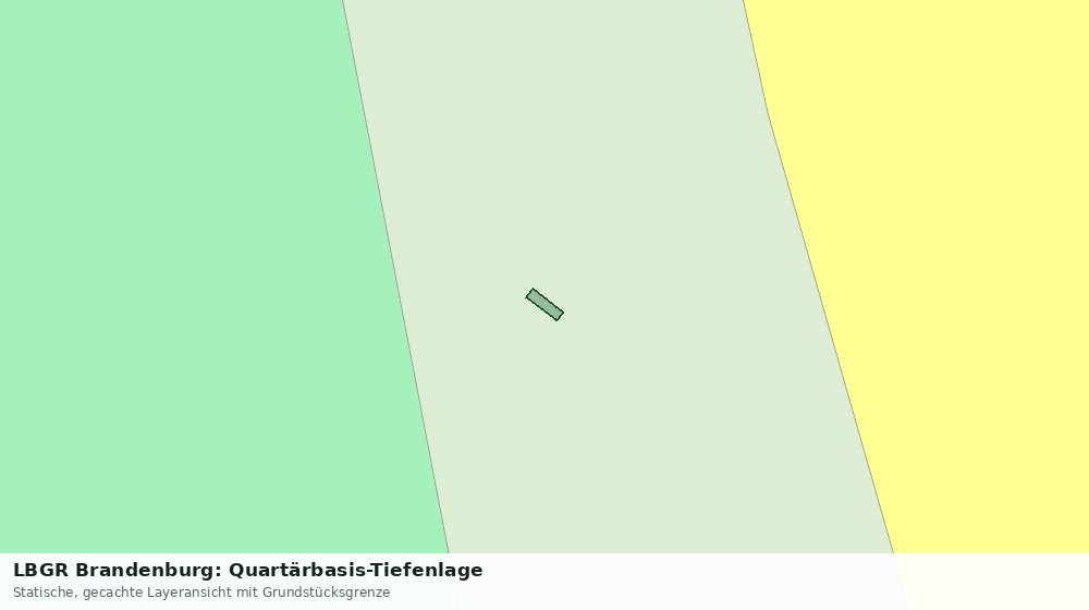 Statische Kartenansicht: LBGR Brandenburg: Quartärbasis-Tiefenlage