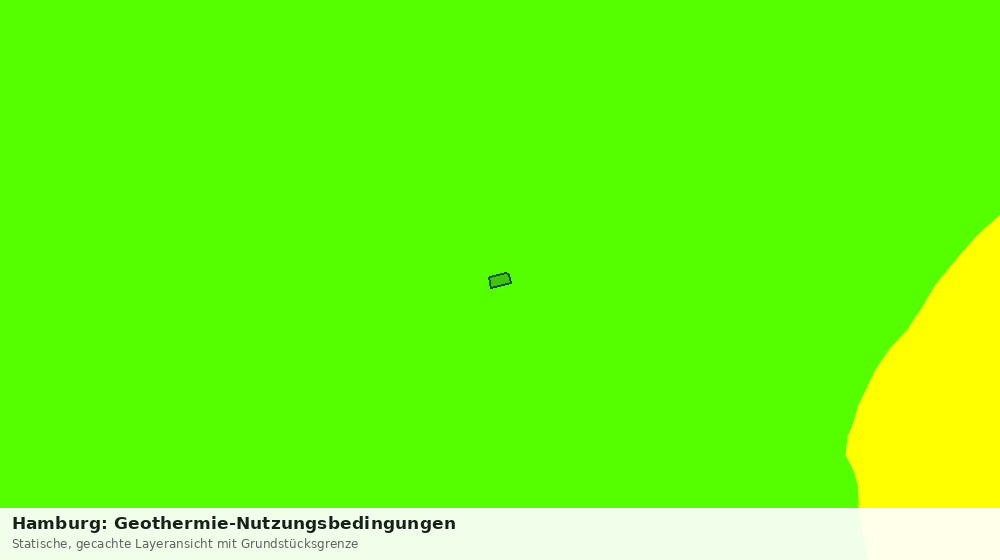 Statische Kartenansicht: Hamburg: Geothermie-Nutzungsbedingungen