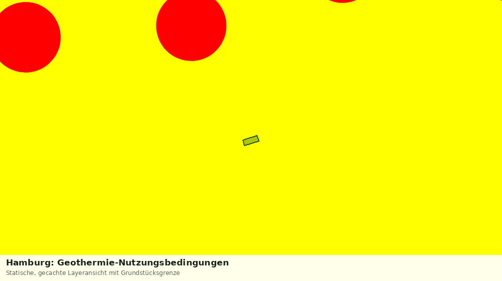 Statische Kartenansicht: Hamburg: Geothermie-Nutzungsbedingungen