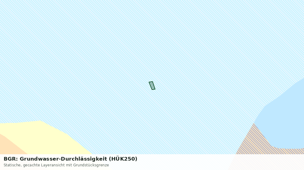 Statische Kartenansicht: BGR: Grundwasser-Durchlässigkeit (HÜK250)