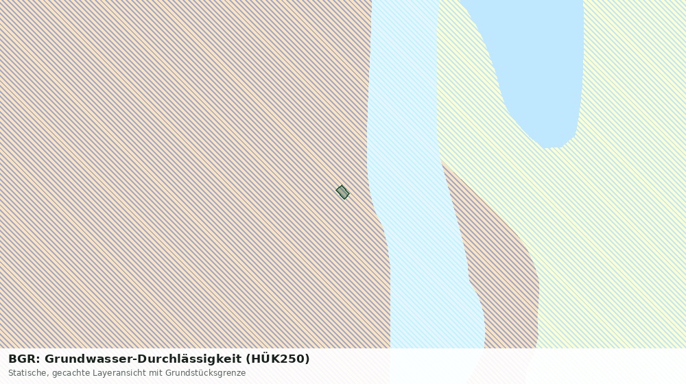 Statische Kartenansicht: BGR: Grundwasser-Durchlässigkeit (HÜK250)