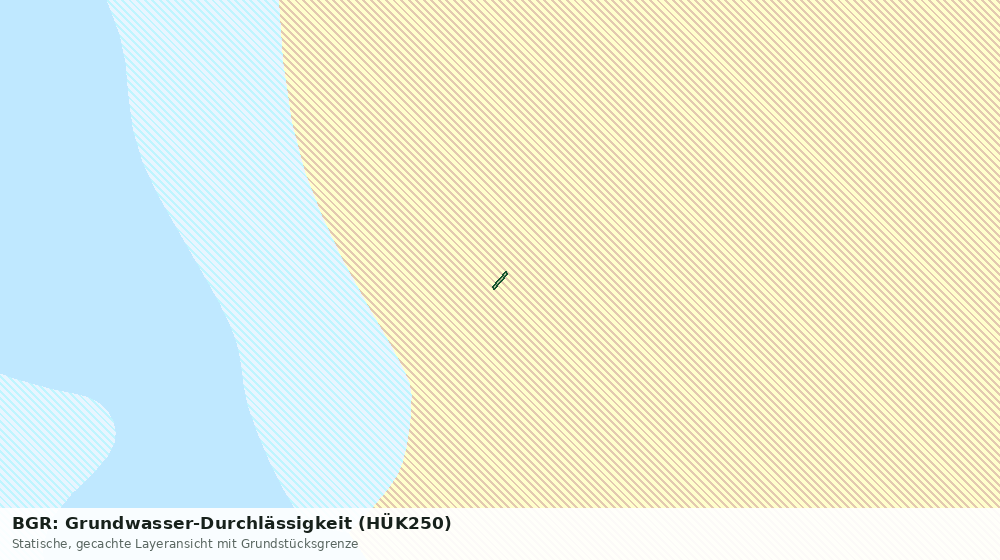 Statische Kartenansicht: BGR: Grundwasser-Durchlässigkeit (HÜK250)