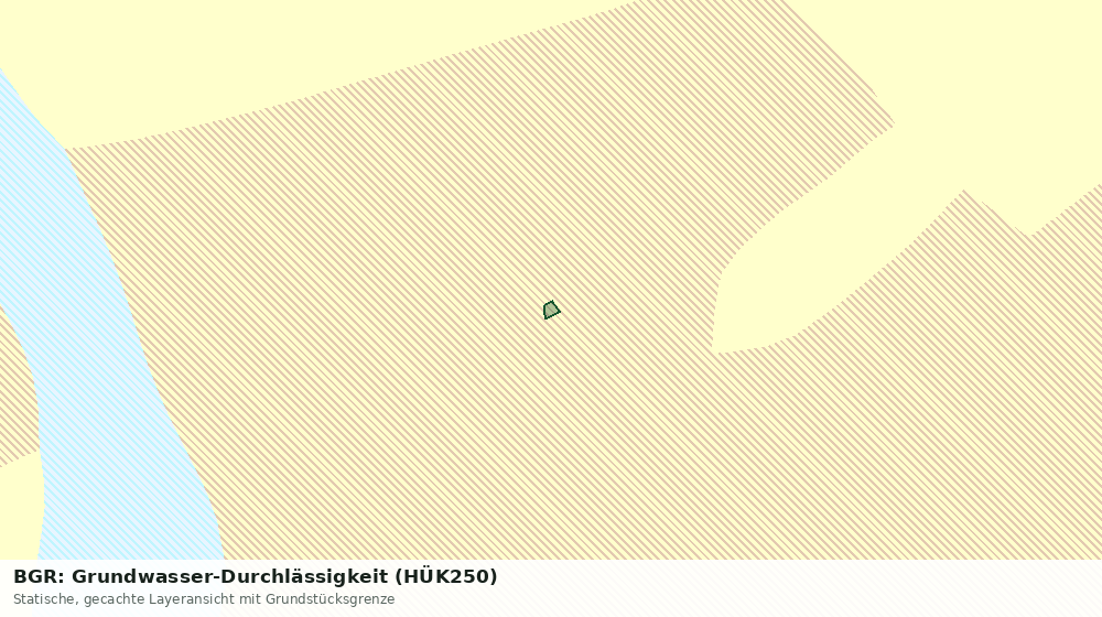 Statische Kartenansicht: BGR: Grundwasser-Durchlässigkeit (HÜK250)