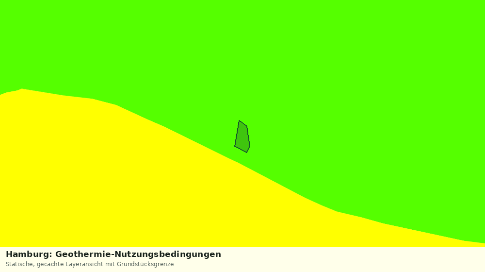 Statische Kartenansicht: Hamburg: Geothermie-Nutzungsbedingungen