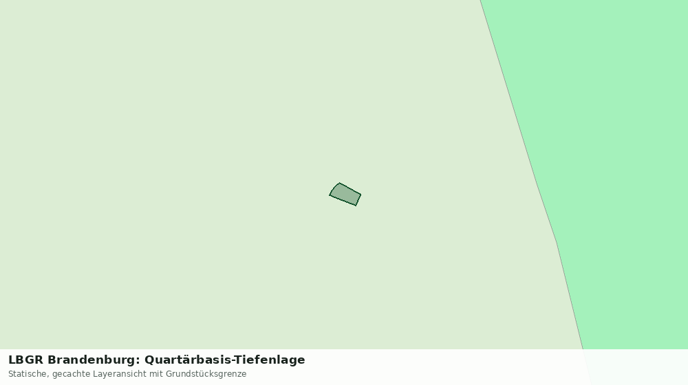 Statische Kartenansicht: LBGR Brandenburg: Quartärbasis-Tiefenlage