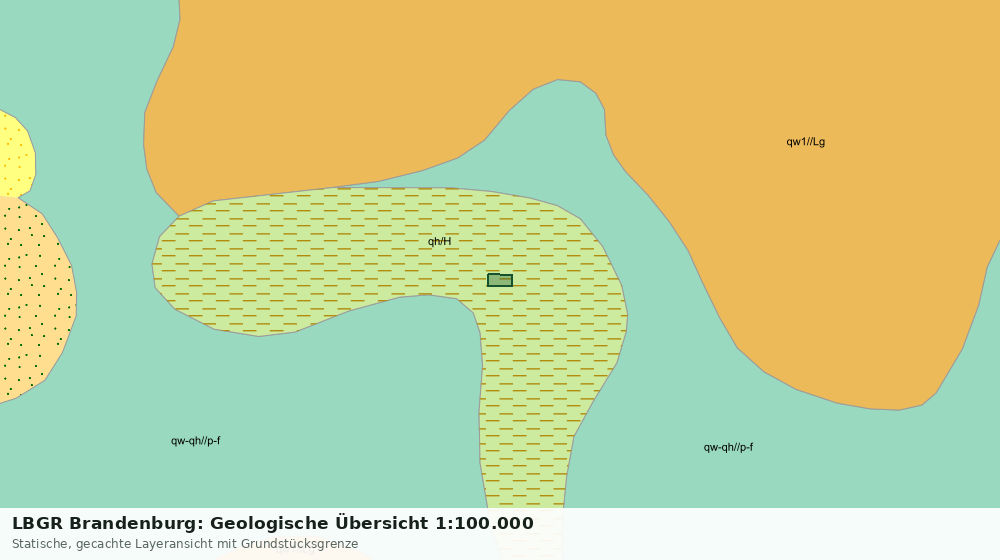 Statische Kartenansicht: LBGR Brandenburg: Geologische Übersicht 1:100.000