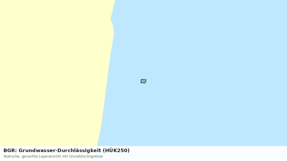 Statische Kartenansicht: BGR: Grundwasser-Durchlässigkeit (HÜK250)