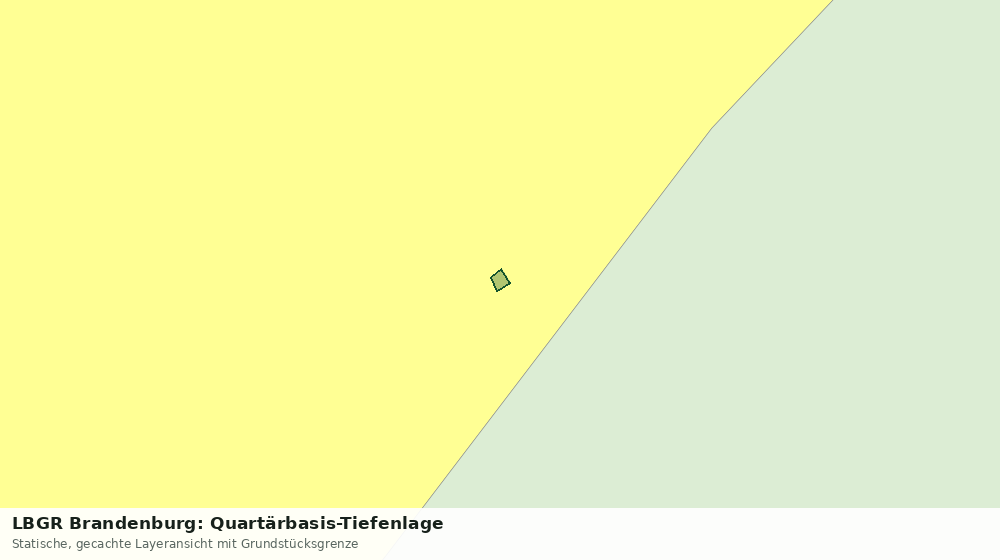 Statische Kartenansicht: LBGR Brandenburg: Quartärbasis-Tiefenlage