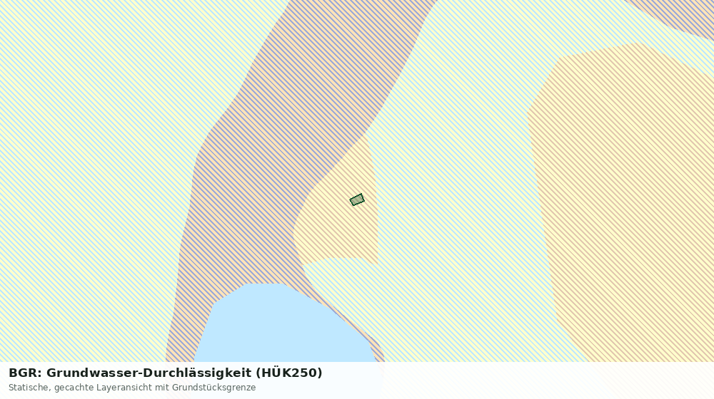 Statische Kartenansicht: BGR: Grundwasser-Durchlässigkeit (HÜK250)
