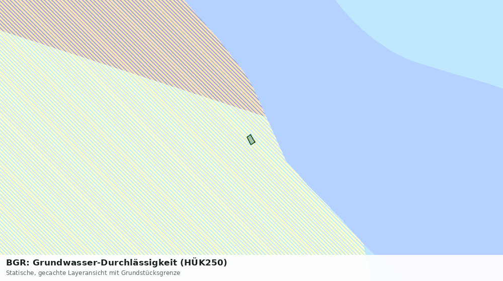 Statische Kartenansicht: BGR: Grundwasser-Durchlässigkeit (HÜK250)