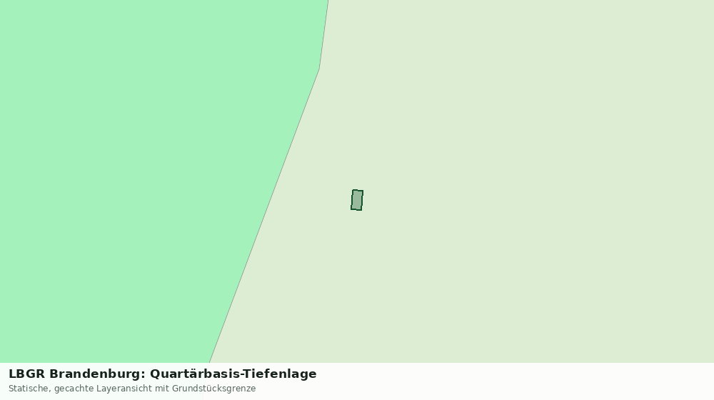 Statische Kartenansicht: LBGR Brandenburg: Quartärbasis-Tiefenlage