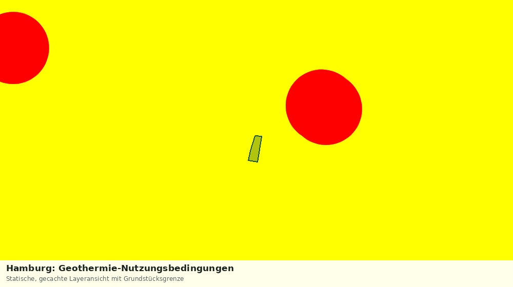 Statische Kartenansicht: Hamburg: Geothermie-Nutzungsbedingungen