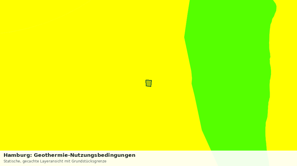 Statische Kartenansicht: Hamburg: Geothermie-Nutzungsbedingungen