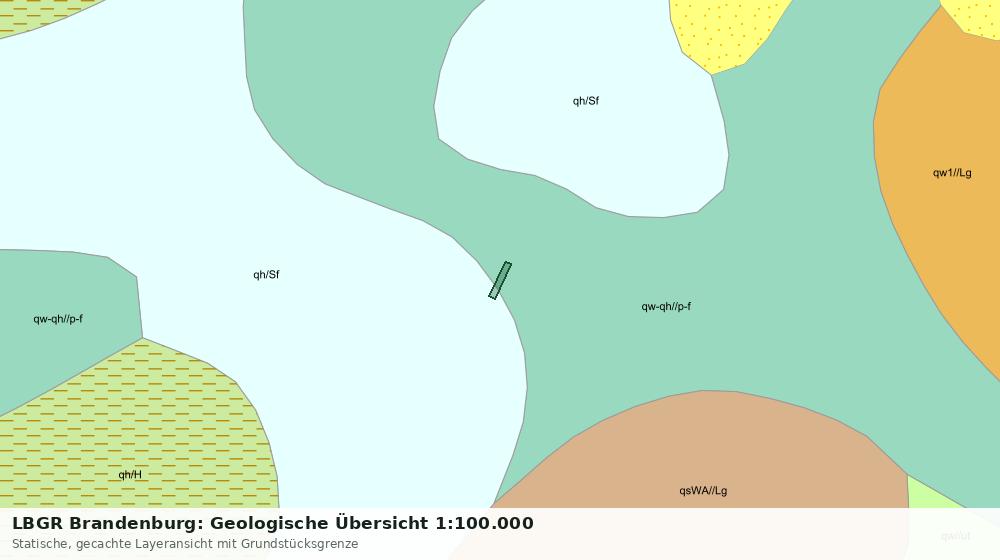 Statische Kartenansicht: LBGR Brandenburg: Geologische Übersicht 1:100.000