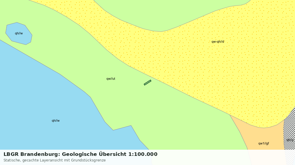Statische Kartenansicht: LBGR Brandenburg: Geologische Übersicht 1:100.000
